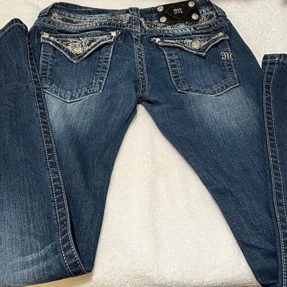 Miss Me Womens Embellished Boot Cut Jeans JP5124B7 SIZE 27 - Picture 4 of 15